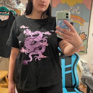 Super Cute Lavender Dragon T-Shirt